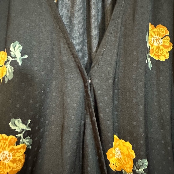 Madewell Floating Florets Floral Wrap Tie Top Sz small - Picture 5 of 10